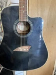 Kona K1BK Acoustic Guitar In Black. Fixed Price $299.00.