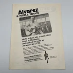 Alvarez Guitars Merle Travis 1980 Print Ad 8"X11" Yairi DY90. Fixed Price $8.99.