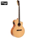 Stagg Series Orchestra Flamed Mahogany Acoustic Electric Guitar SA45 Oce-fm. Fixed Price $319.99.