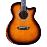 Washburn WCG10CE Grand Auditorium Cutaway A/e W/sitka Spruce Top - Sunburst. Fixed Price $399.00.