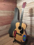 Vintage Acoustic Guitar Emperador AAF-37 Natural 6 String With Hard Case Parts. Fixed Price $199.99.