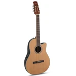 Applause E-acoustic Classical Guitar AB24CC-4S, Cs, Cutaway, Natural Satin Cedar. Fixed Price $441.99.