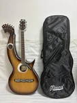 Ktone Professional Harp Guitar, Acoustic Electric Double Neck With Padded. Fixed Price $799.99.
