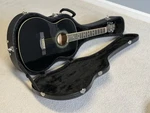 Samick Greg Bennett Acoustic Guitar Model ST9-1/BK W/case. Fixed Price $100.00.