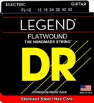 Dr FL-12 Legend Stainless Steel Flatwound Electric Guitar Strings; Gauges 12-52. Fixed Price $21.99.