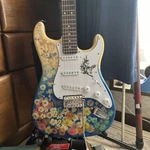 Electric Guitar Floral Custom Art Body Rare Collectible. Fixed Price $575.61.