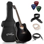 Full-size Cutaway Thinline Acoustic-electric Guitar Package Premium Tonewoo.... Fixed Price $184.92.