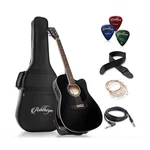 Ashthorpe Full-size Cutaway Thinline Acoustic-electric Guitar Package Premi.... Fixed Price $156.28.