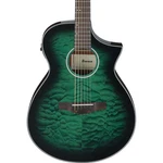 Ibanez AEWC16QA Acoustic Electric Guitar - Transparent Emerald Burst. Fixed Price $399.99.