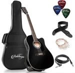 Full-size Cutaway Thinline Acoustic-electric Guitar Package Premium Tonewoods. Fixed Price $175.99.