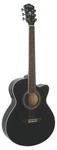 Wahsburn Festival EA12B Mini Jumbo Cutaway Acoustic-electric Guitar Black. Fixed Price $339.00.