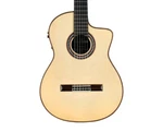 Cordoba Luthier Gk Pro Negra Cutaway Acoustic Electric Nylon String Guitar. Fixed Price $2199.99.