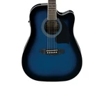 Ibanez PF15ECE Series Dreadnought A/e Guitar - Blue. Fixed Price $189.99.