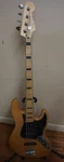 (RI4) Fender Squire Jazz Bass Electric Guitar Natural. Fixed Price $299.99.