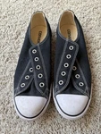 Converse Chuck Taylor All Star Low Top Sneakers Women Sz 8.5 Black C12. Fixed Price $28.00.