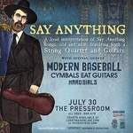 Say Anything/modern Baseball/cymbal Eat Guitars 2016 Phoenix Concert Tour Poster. Fixed Price $15.96.