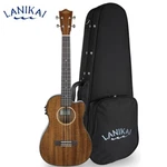 Lanikai Mas-ceb All Solid Mahogany Acoustic Electric Baritone Ukulele W/ Case. Fixed Price $529.00.