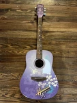 Disney Washburn Hannah Montana Acoustic Guitar 3/4 Size Needs Strings/repair. Fixed Price $45.00.