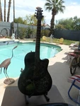 Ovation Dimented Collection DJA34 Bone Yard Guitar,signed By Ashba,gorgeous. Fixed Price $3000.00.