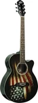 Oscar Schmidt OG10CEFLAG-A Cutaway Acoustic-electric Guitar, Usa Flag.... Fixed Price $357.96.