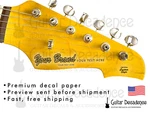 Custom Classic Headstock Waterslide Decals For Electric Guitars. Fixed Price $11.00.