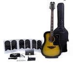 Keith Urban Player Acoustic Electric Guitar Ripcord Brazilian Burst Right 40PC. Fixed Price $499.95.