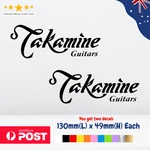 Takamine Guitars Logo Vinyl Adhesive Decal Sticker - Set Of 2. Fixed Price $10.67.