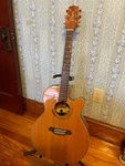 Takamine Santa Fe LTD97 Antique Electric Acoustic Guitar Natural. Fixed Price $2500.00.