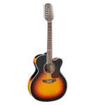 Takamine GJ72CE-12-BSB Jumbo String Acoustic Electric Guitar, Brown Sunburst. Fixed Price $899.00.
