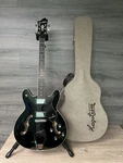 Hagstrom Vik-blk Viking Semi-hollow 6 String Black Electric Guitar W/ Case #2208. Fixed Price $674.99.