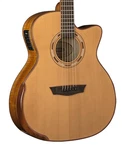 Washburn WCG66SCE-O Comfort Deluxe Series Cutaway A/e Guitar Open Box. Fixed Price $849.99.