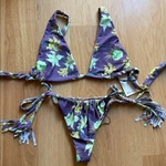 Acacia Floral Bikini Set Nia Purple Cannons Top Taylor Bottom. Fixed Price $200.00.