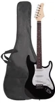 Fender Starcaster Strat Electric Guitar 10 Amp With Case Black And White. Fixed Price $200.00.