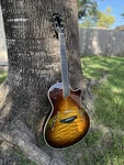 Taylor T5 S1 Quilt Top Honey Burst Hybrid Electric/acoustic Guitar. Fixed Price $1795.00.