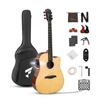 Acoustic Electric Guitar Kit, 41 Inch Full Size 6 String Cutaway Gui.... Fixed Price $168.77.