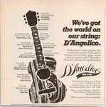 D'angelico New York Strings Vintage 1970S Guitar Ad Print Musician Decor. Fixed Price $7.14.