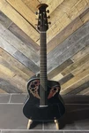 Ovation Elite Celebrity Mid-depth Acoustic-electric Guitar Black CE44-5-G. Fixed Price $525.00.