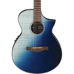 Ibanez AEWC32FMISF Thinline Acoustic Electric Guitar, Indigo Sunset Fade. Fixed Price $479.99.