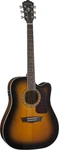 Washburn HD10SCETB Heritage Cutaway Acoustic-electric Guitar Tobacco Sunburst. Fixed Price $499.99.