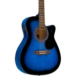 Rogue RA-090 Concert Cutaway Acoustic-electric Guitar Blue Burst. Fixed Price $179.99.