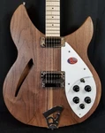 Rickenbacker 330 Electric Guitar, Thin-line Semi-acoustic, Walnut, 21 Fret, Pi. Fixed Price $2149.00.