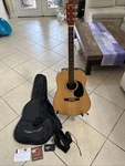 Fender Starcaster 0910105125 6-STRING Acoustic Guitar (with Case And Extras!). Fixed Price $299.95.