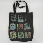 Vintage 90S Fred Babb Art Faded Distressed Canvas Tote Bag. Fixed Price $34.87.