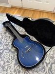 Taylor T5 Standard Blue Edgeburst Acoustic-electric Guitar W/ Original Hard Case. Fixed Price $1850.00.