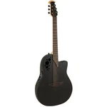 Ovation 1778TX-5 Pro Series Elite Mid-depth E-acoustic Guitar, Textured Black. Fixed Price $947.00.