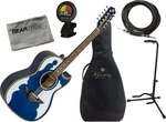 Jimenez Bajo Quinto LBQ4ETB Trans Blue Acoustic Electric W/ Gig Bag, Cloth,. Fixed Price $930.45.