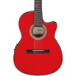 Ibanez GA35TCE Thinline Acoustic-electric Classical Guitar, Spruce, Sapphire Red. Fixed Price $379.99.