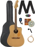 Fender Redondo Player Acoustic-electric Guitar Bronze Satin W/ Gig Bag. Fixed Price $449.99.