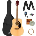 Fender FA-125 Dreadnought Acoustic Guitar Natural W/ Gig Bag. Fixed Price $219.99.