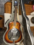 Fender FR-50 Resonator Acoustic Guitar Chrome Steel, Sunburst Finish. Fixed Price $3000.00.
